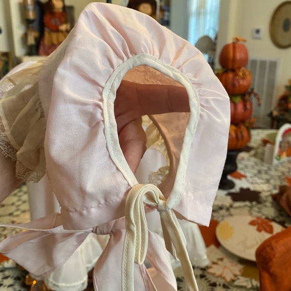 Nana’s Pet Vintage Toddler girls Pinafore Dress with matching Bonnet size 2 - Picture 14 of 16